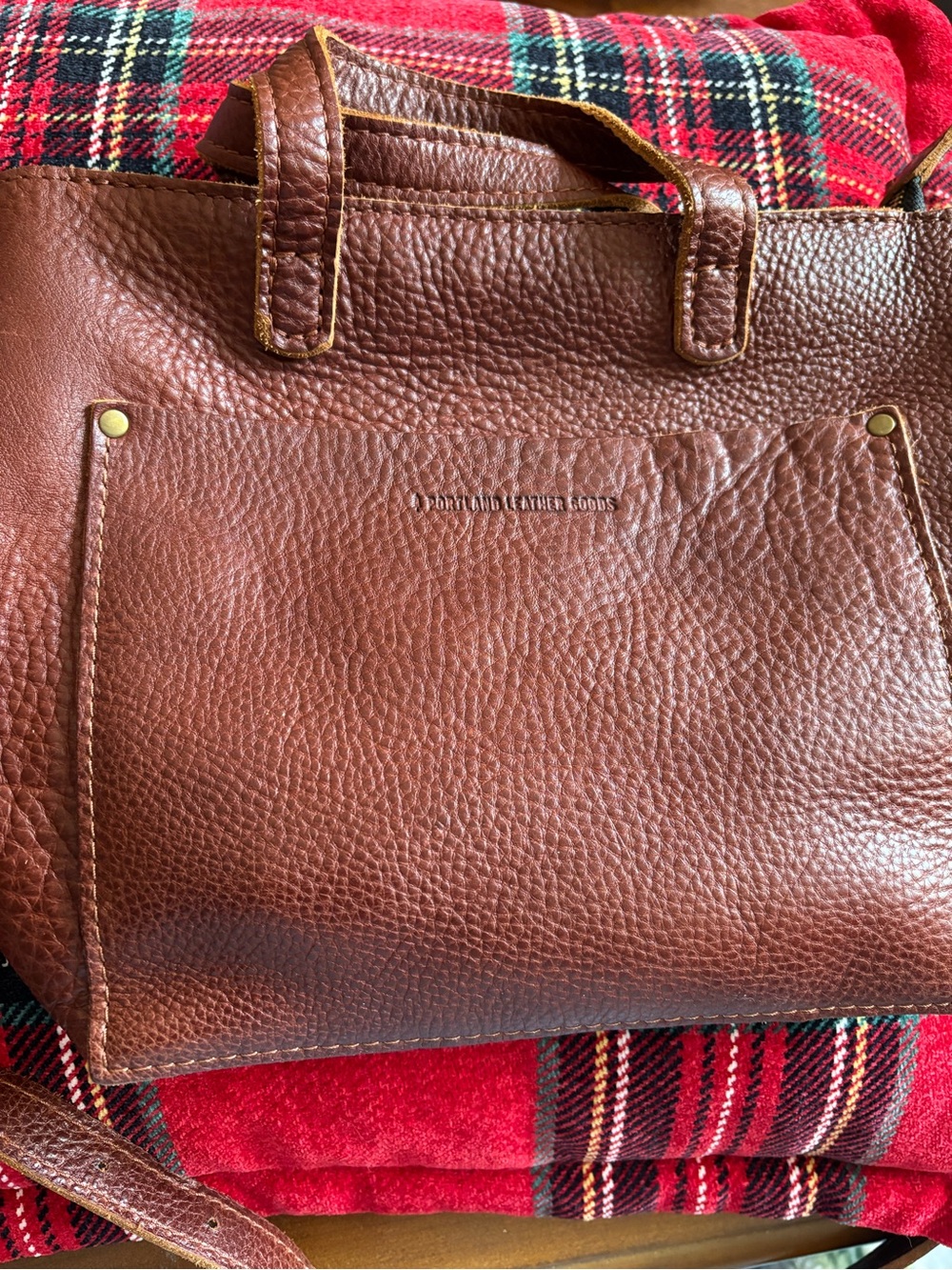 Portland Leather Goods nutmeg color mini crossbody - Picture 2 of 7